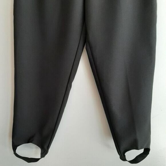 IMAGE | Stirrup High Waist Pull-on Dress Pants Black Sz 16 | Eur 44 - Picture 4 of 8